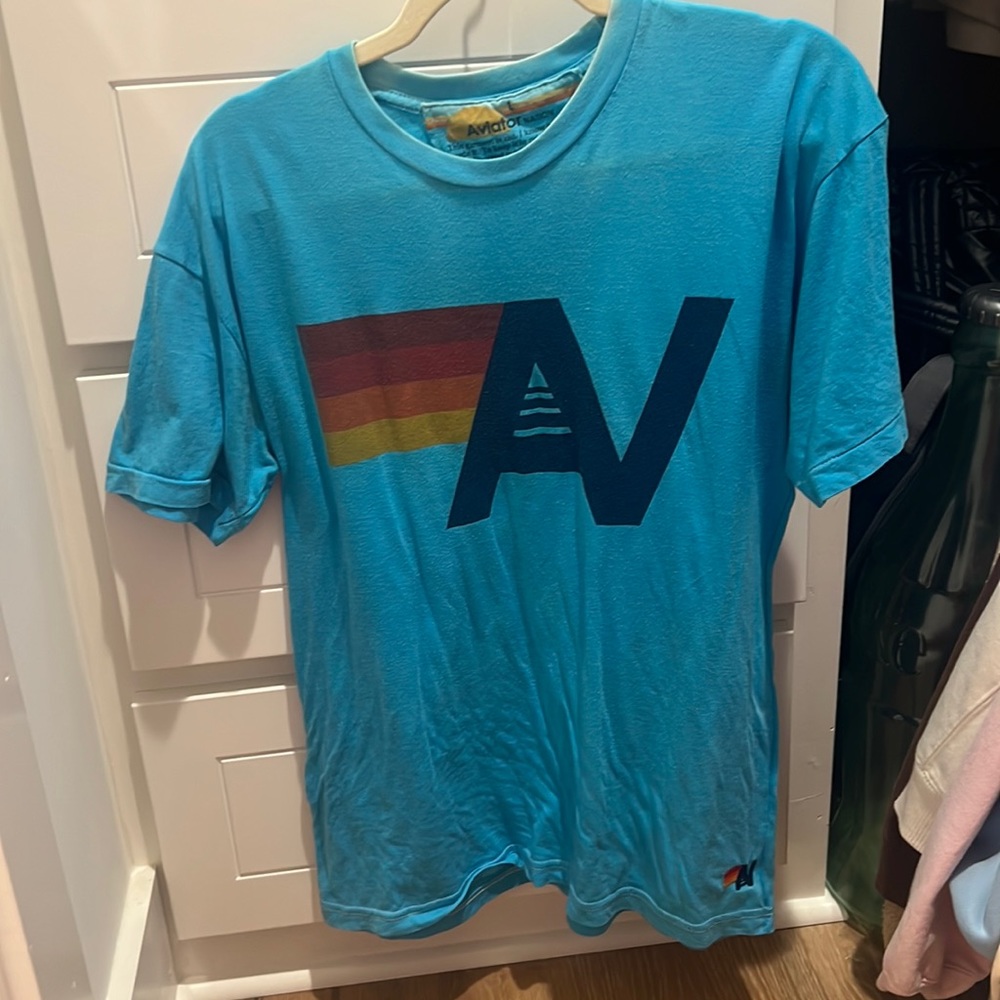 Blue aviator nation shirt